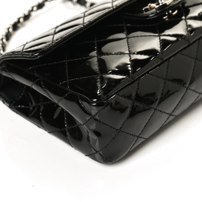 Chanel Patent Quilted Jumbo Diagonal CC Flap Black 12 of 12