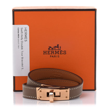 Hermes Swift Kelly Double Tour Bracelet S Etoupe 8 of 8