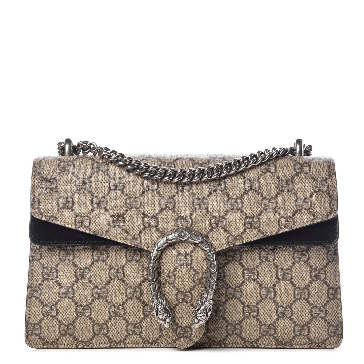 GG Supreme Monogram Small Dionysus Shoulder Bag Black