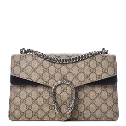 Gucci GG Supreme Monogram Small Dionysus Shoulder Bag Black 1 of 14