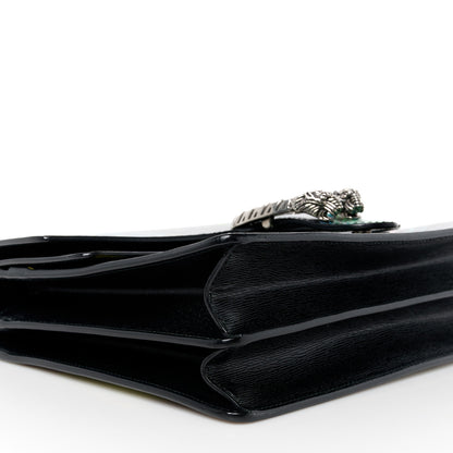 Gucci Calfskin Tropical Print Medium Dionysus Shoulder Bag Black Multicolor 10 of 11