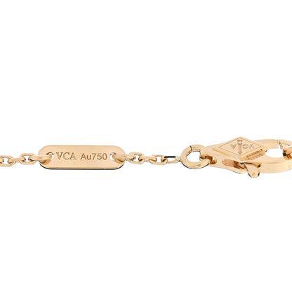 Van Cleef & Arpels 18K Yellow Gold Mother of Pearl Sweet Alhambra Butterfly Bracelet 3 of 4