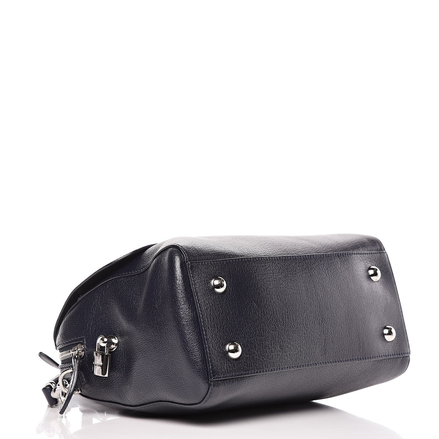 Mulberry Glossy Goatskin Small Del Rey Satchel Midnight 4 of 11