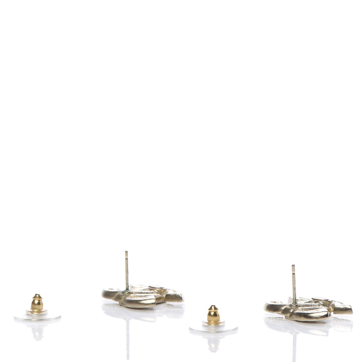 Crystal CC Earrings Gold