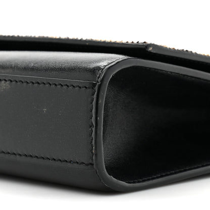 Saint Laurent Pony Hair Calfskin Leopard Print Medium Classic Monogram Kate Satchel Black 7 of 12