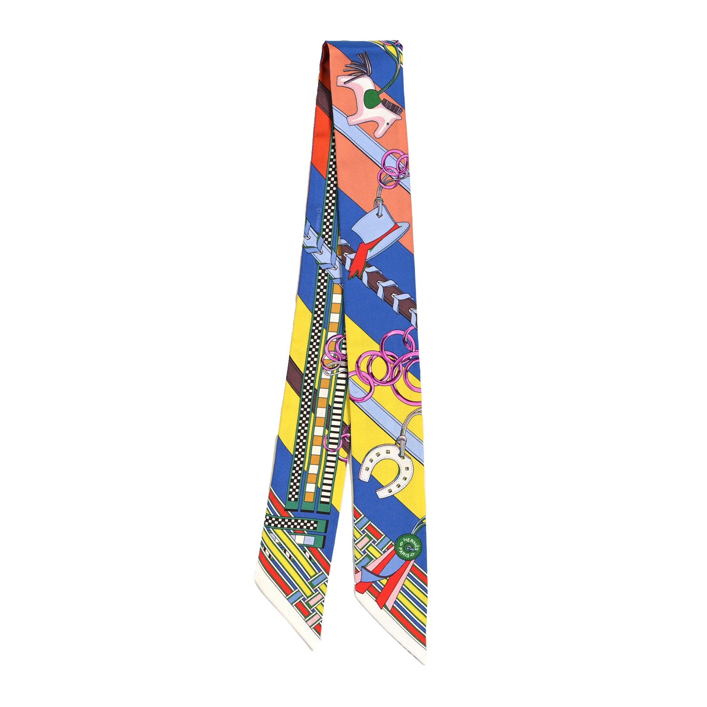 Silk Brides et Gris Twilly Bleu Cobalt Jaune Vif Rouge