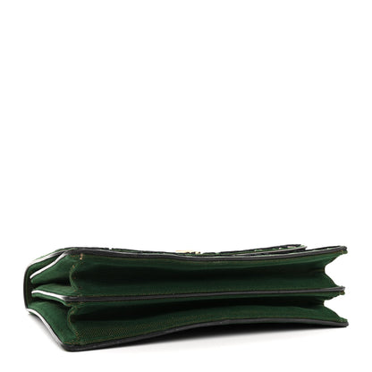 Christian Dior Velvet Monogram Diorama Satchel Green 4 of 16
