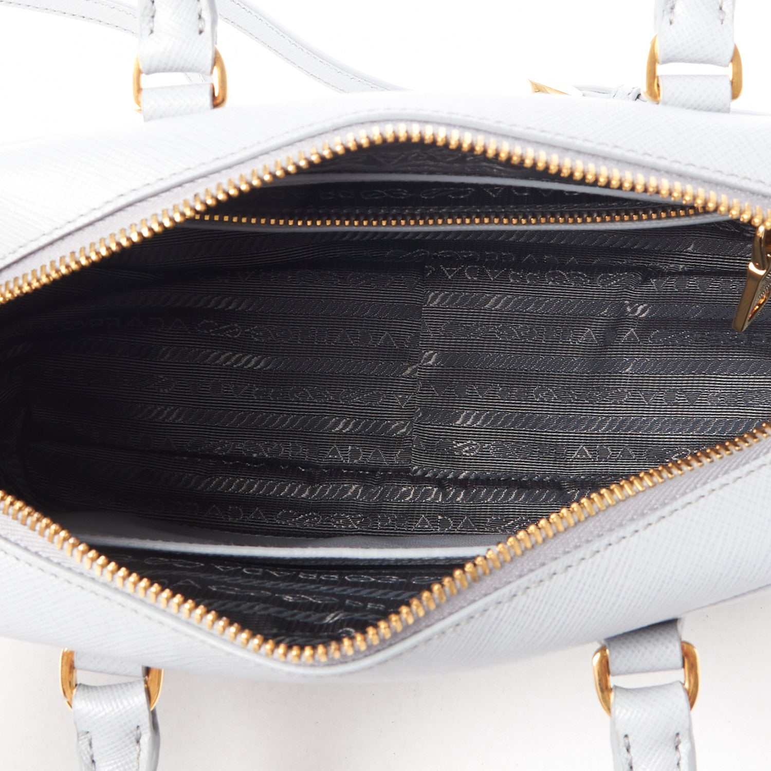 Prada Saffiano Lux Petite Bowler Nube 6 of 8
