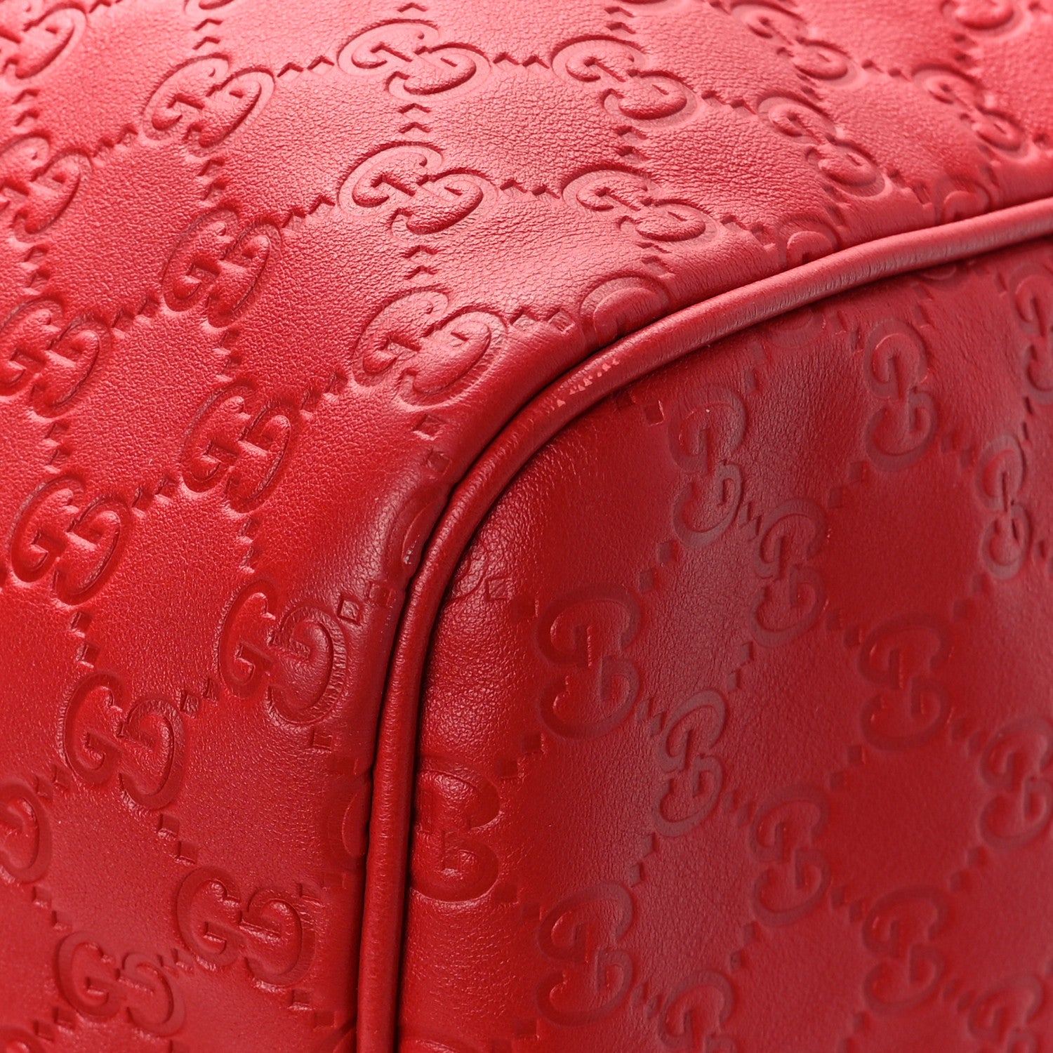 Gucci Guccissima Large Carry On Duffle Red 9 of 11