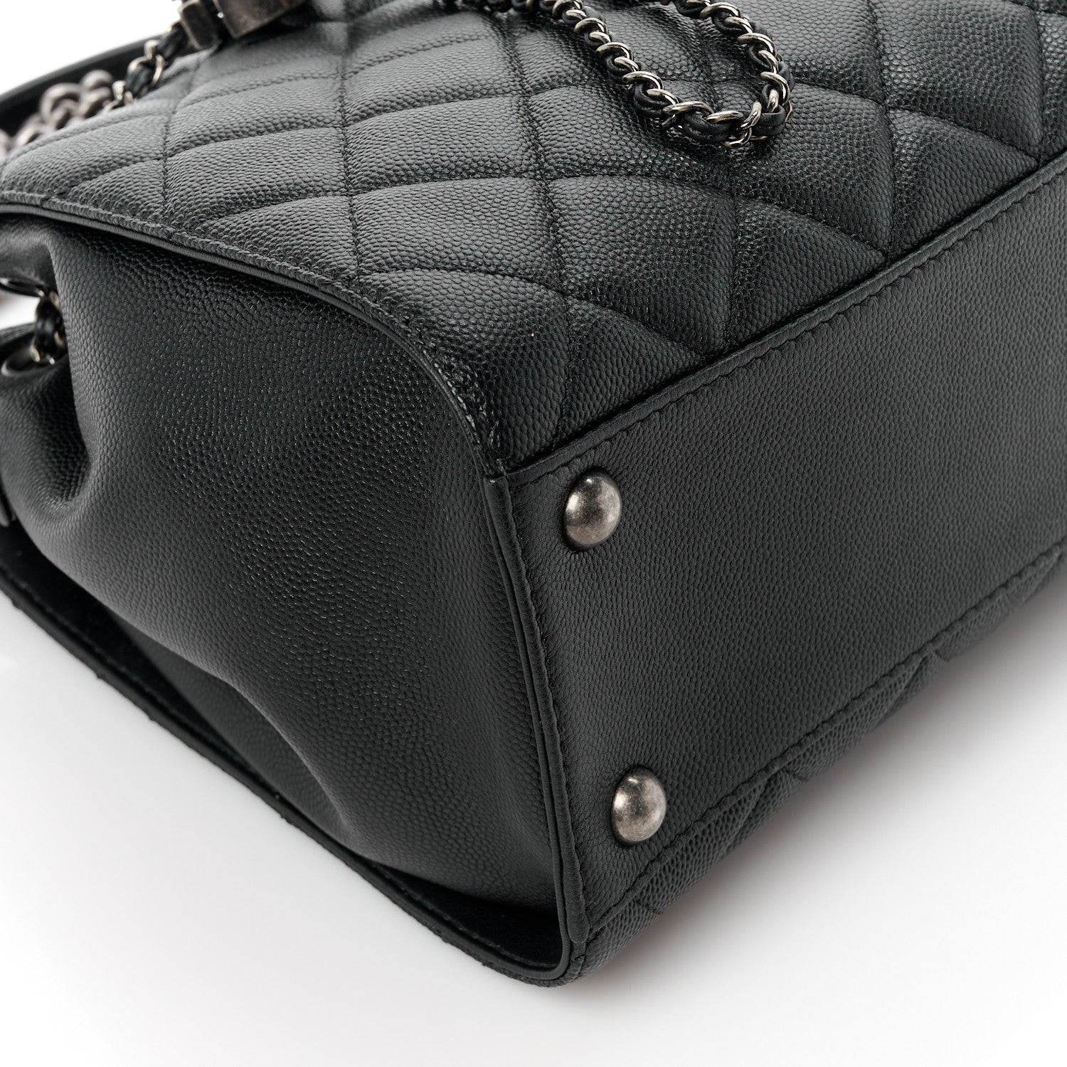 Chanel Caviar Quilted Small CC Bucket Bag Black 9 of 10