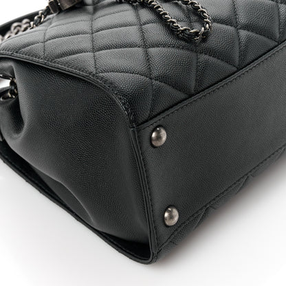 Chanel Caviar Quilted Small CC Bucket Bag Black 9 of 10