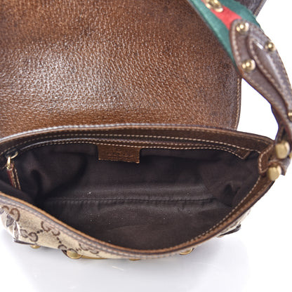 Gucci Monogram Studded Pelham Runway Flap Bag Brown 4 of 13