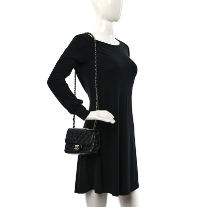 Chanel Patent Calfskin Quilted Mini Square Flap Black 2 of 13
