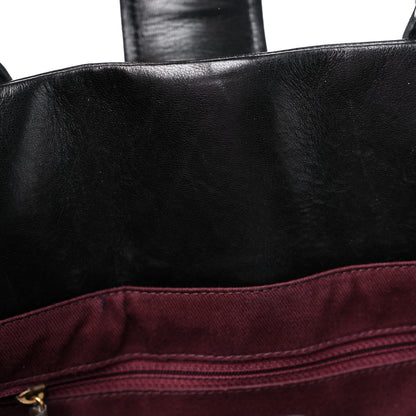 Chanel Glazed Calfskin Stingray Large Bindi CC Tote Black 10 of 14