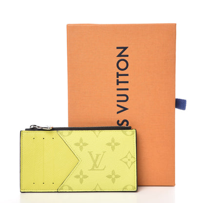 Louis Vuitton Monogram Taiga Coin Card Holder Yellow 7 of 7