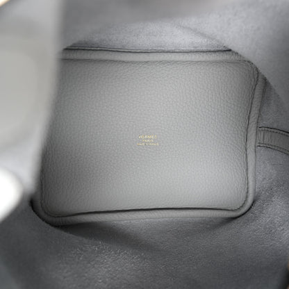 Hermes Taurillon Clemence Picotin Lock 18 PM Bleu Pale 5 of 11
