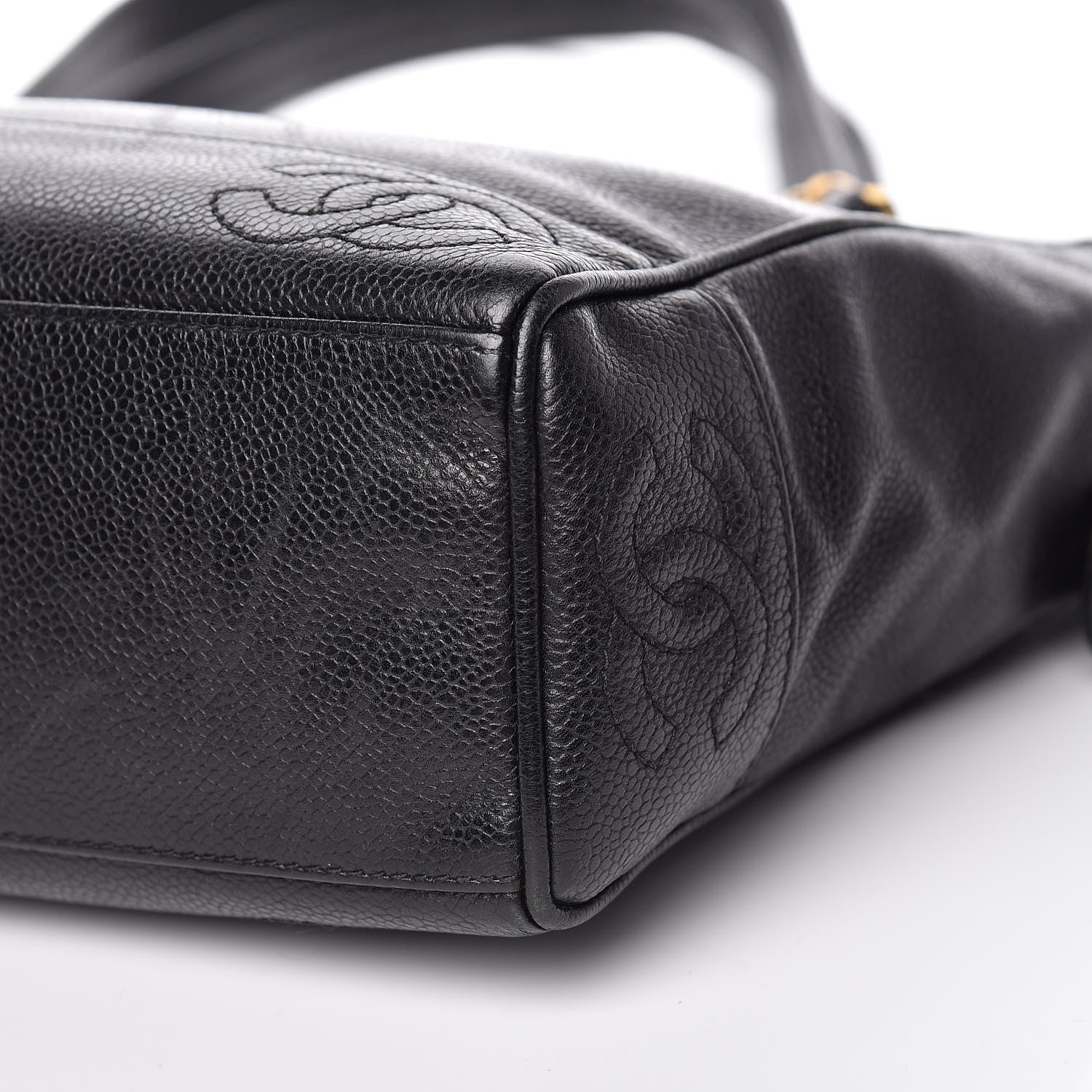 Chanel Caviar CC Shoulder Bag Black 9 of 11