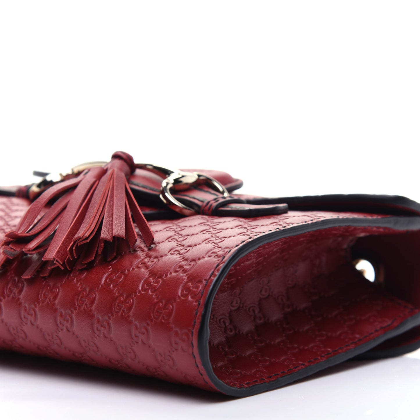 Soft Microguccissima Mini Emily Chain Shoulder Bag Rosso