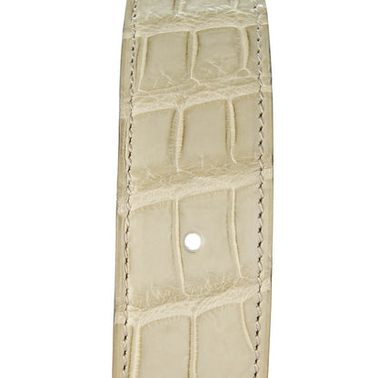 Hermes Matte Porosus Crocodile 32mm Belt Strap 100 Gris Tourterelle 5 of 5