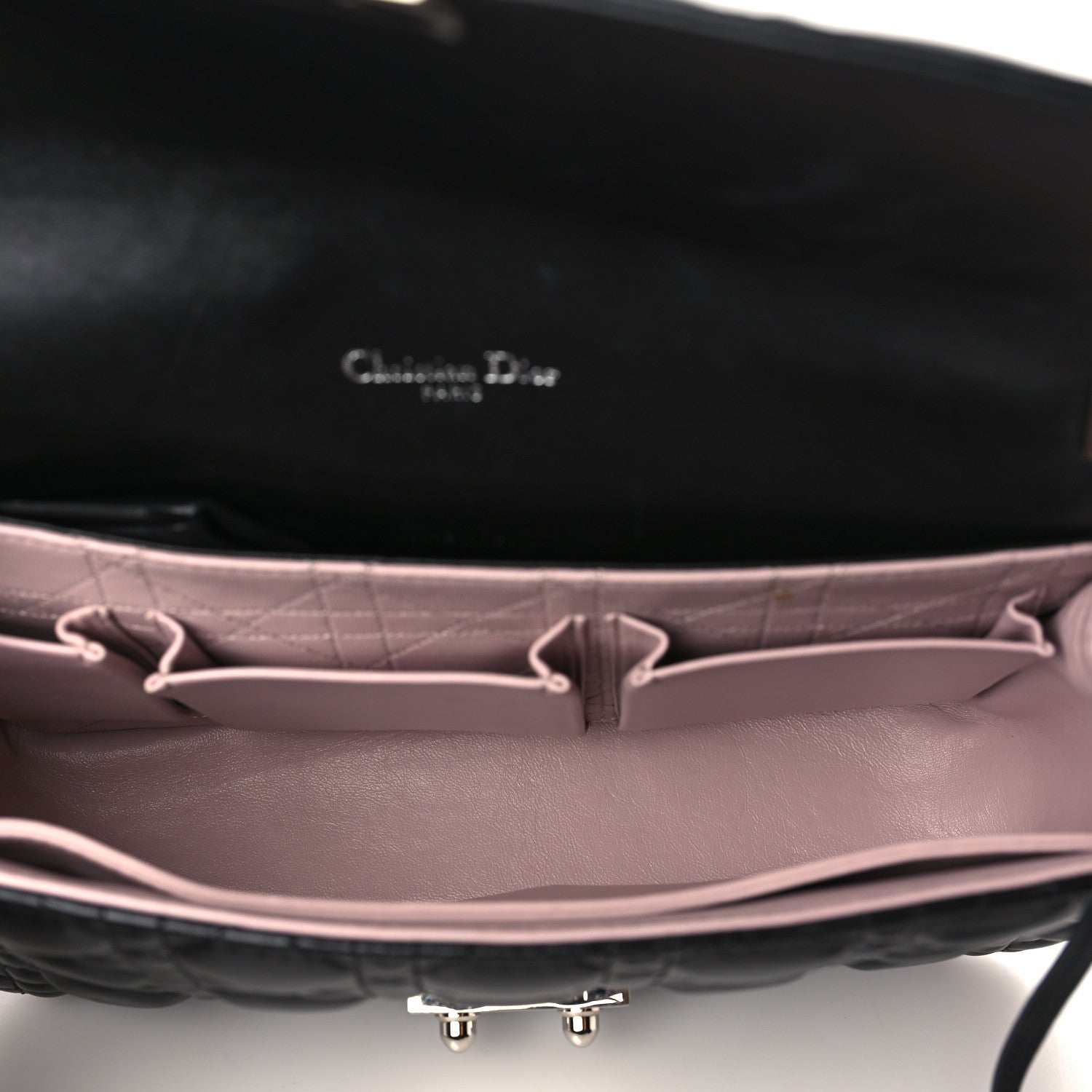 Christian Dior Lambskin Cannage Medium Miss Dior Flap Black 5 of 9