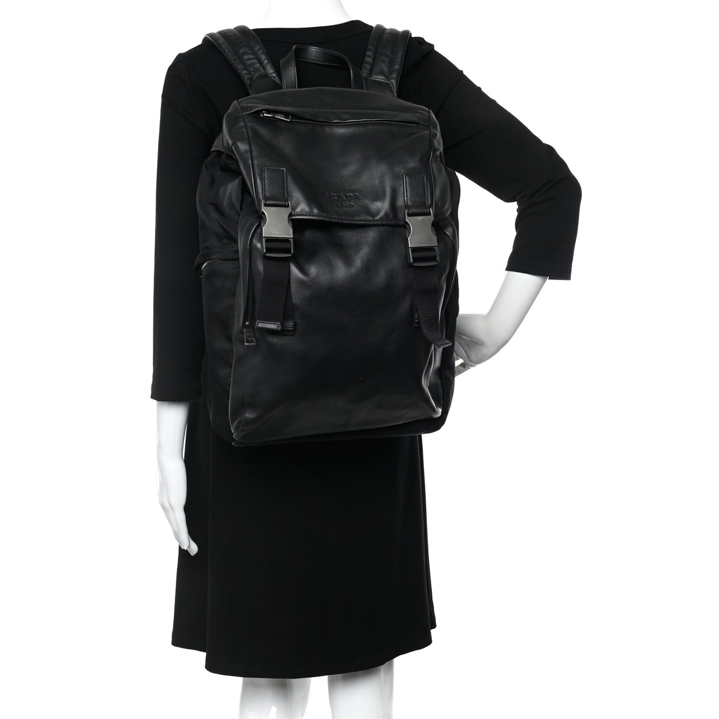 Soft Calfskin Backpack Black
