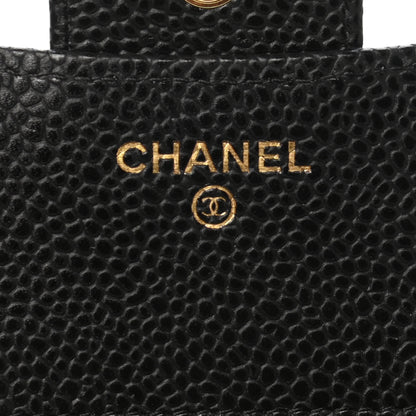 Chanel Caviar Quilted Compact Flap Wallet Black 6 of 7