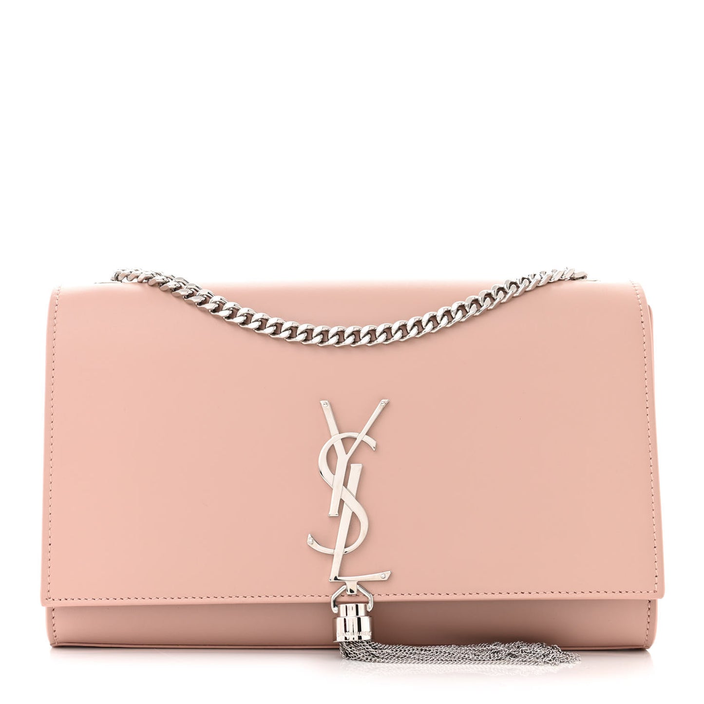 Grain De Poudre Medium Classic Monogram Kate Tassel Satchel Pale Blush