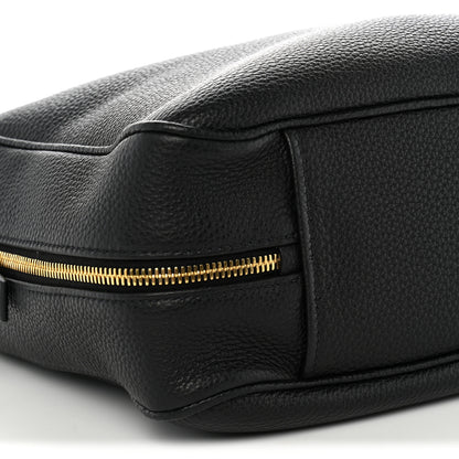 Prada Vitello Daino Large Top Handle Bag Black 10 of 11