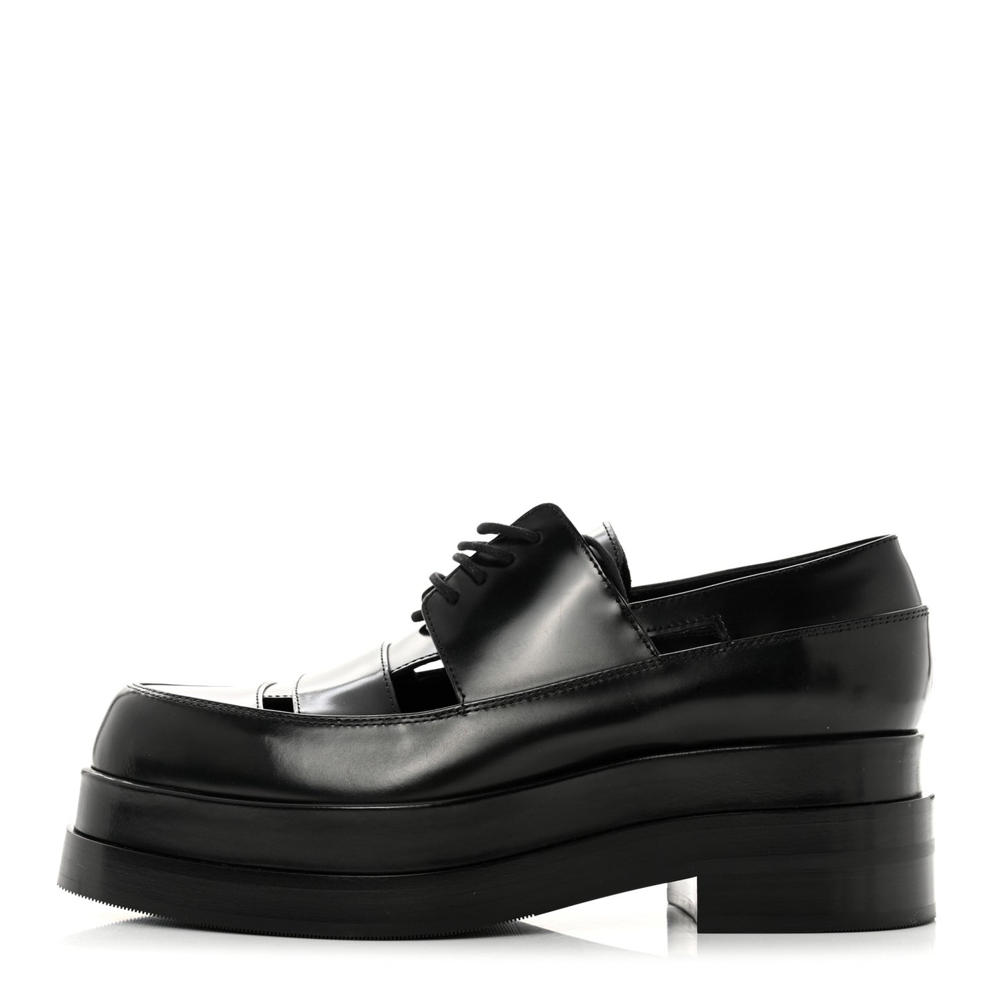 Glossed Calfskin Galilee Loafers 39 Black