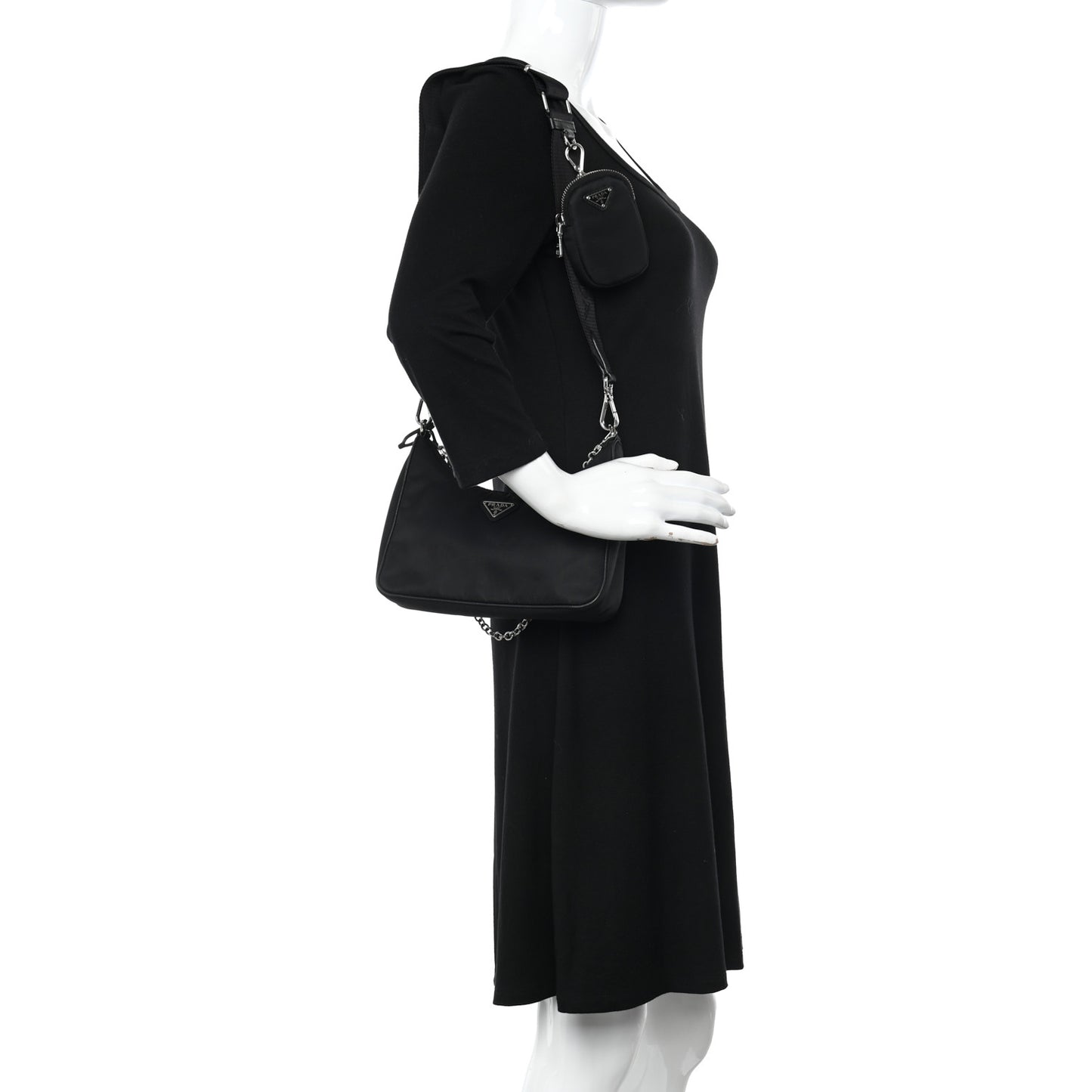 Nylon Re-Edition 2005 Shoulder Bag Black