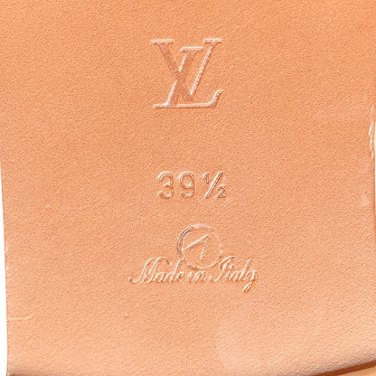 Louis Vuitton Monogram Revival Flat Mules 39.5 Creme Rose Trianon 6 of 8