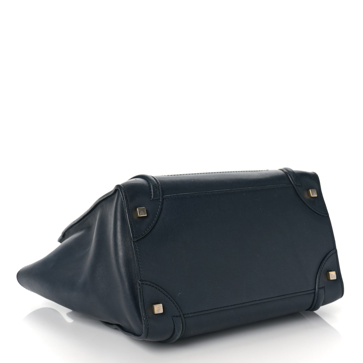 Smooth Calfskin Mini Luggage Navy Blue