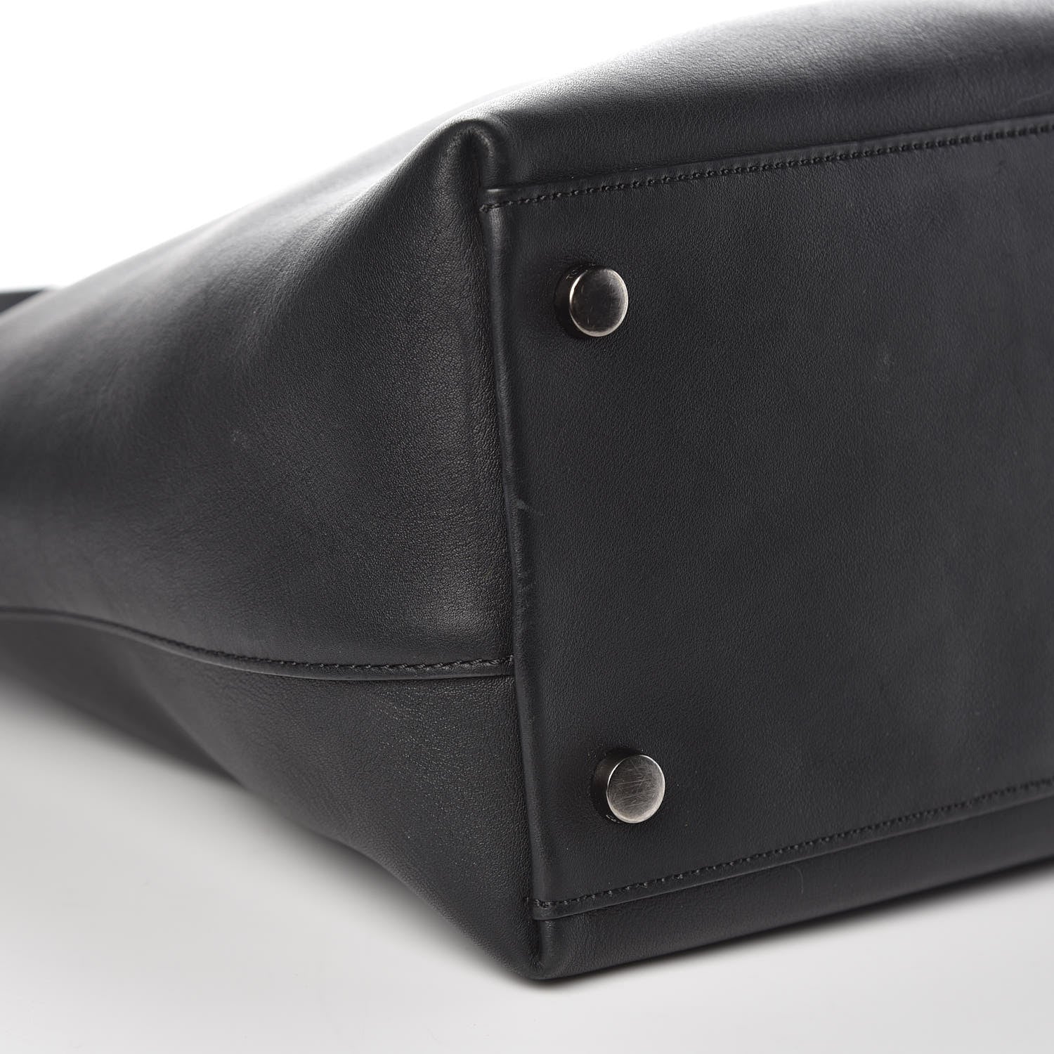 Tom Ford Calfskin Fisherman Hook Drawstring Hobo Bag Black 7 of 12