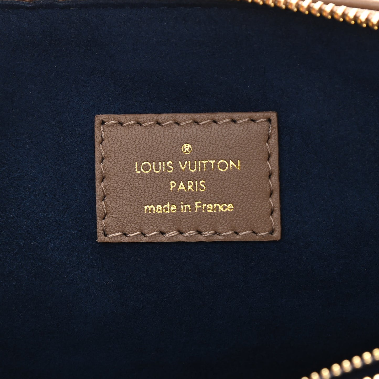 Lambskin Embossed Monogram Coussin PM Taupe