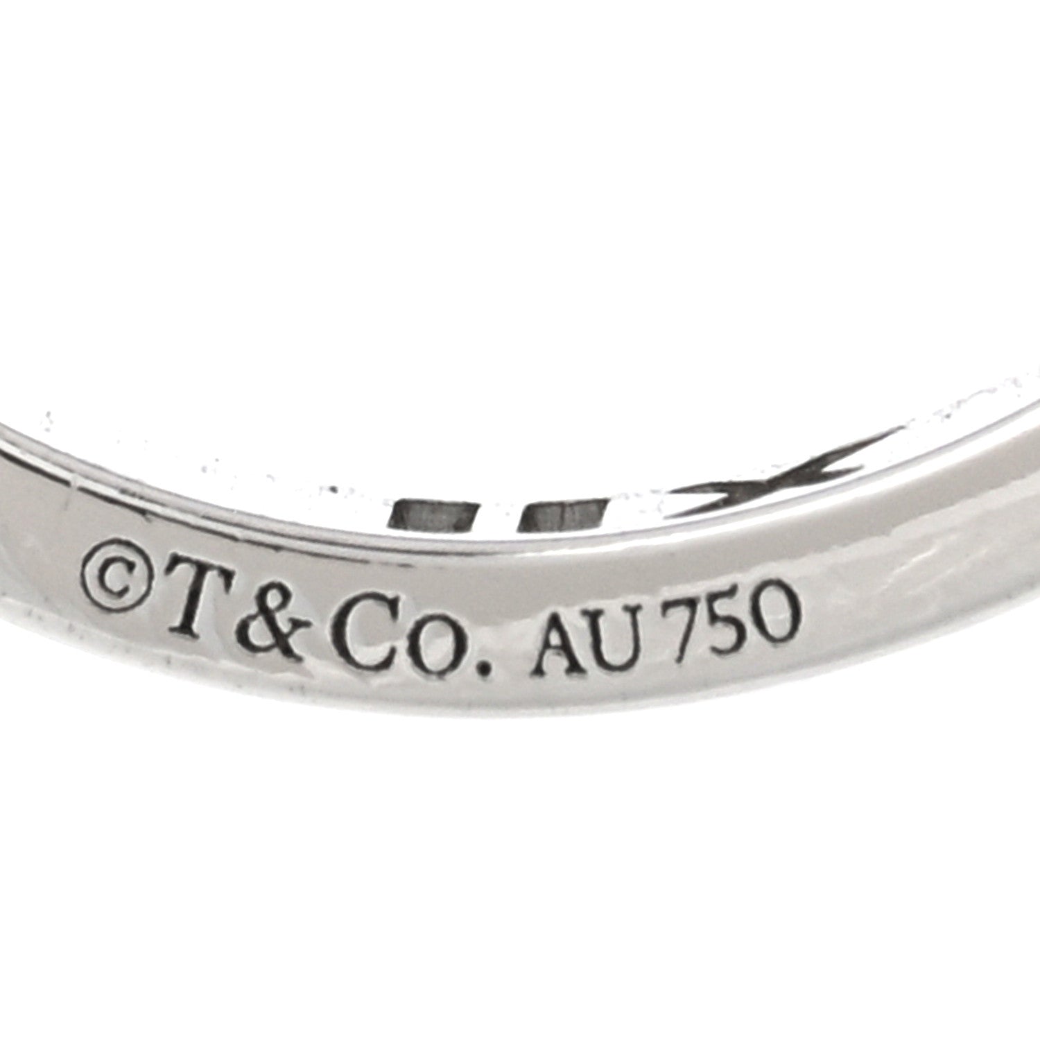 Tiffany 18K White Gold Diamond Atlas Pierced Ring 49 4.75 4 of 4