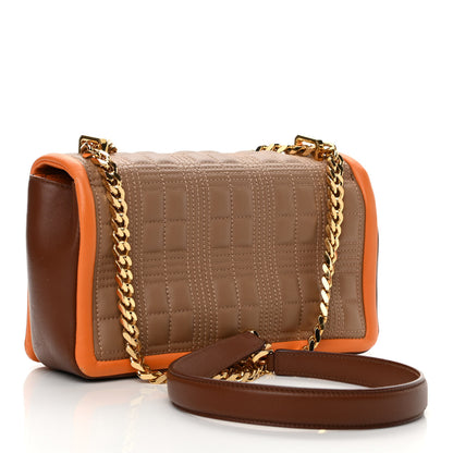 Burberry Lambskin Quilted Small Lola Bag Brown 3 of 13