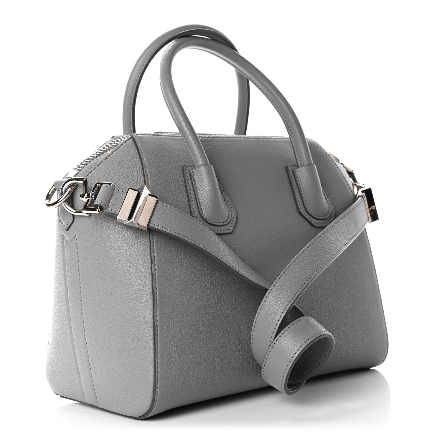 Givenchy Sugar Goatskin Small Antigona Pearl Grey 2 of 4