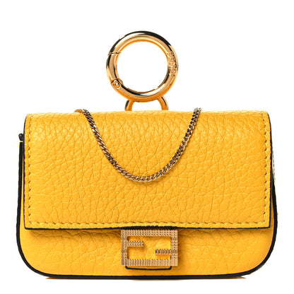Fendi Cuoio Romano Scented Nano Baguette Charm Sunflower 2 of 15