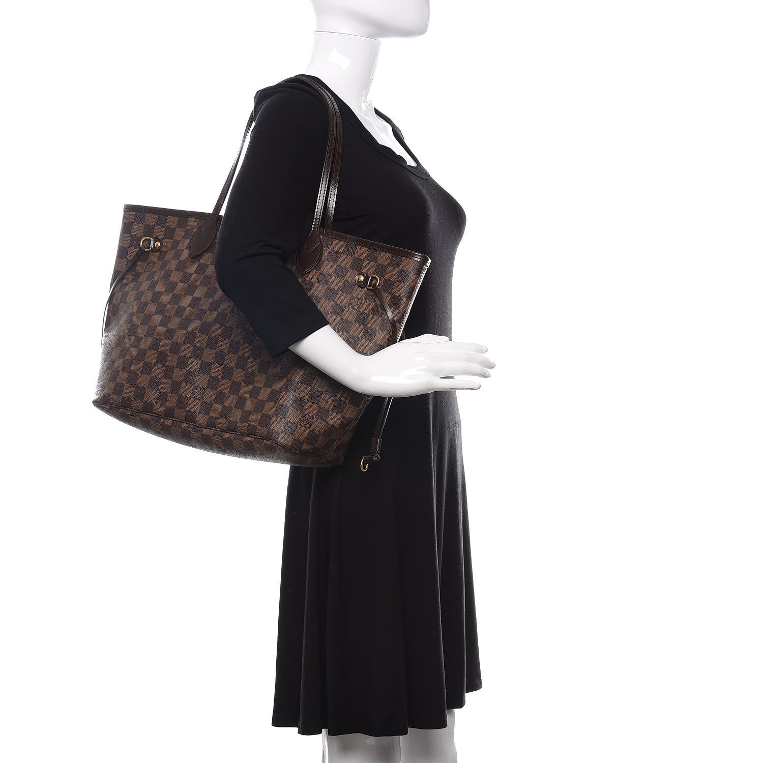 Louis Vuitton Damier Ebene Neverfull MM 2 of 10