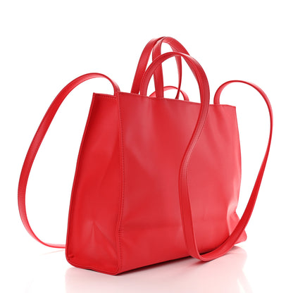 Telfar Vegan Leather Medium Shopping Bag Red 3 of 9