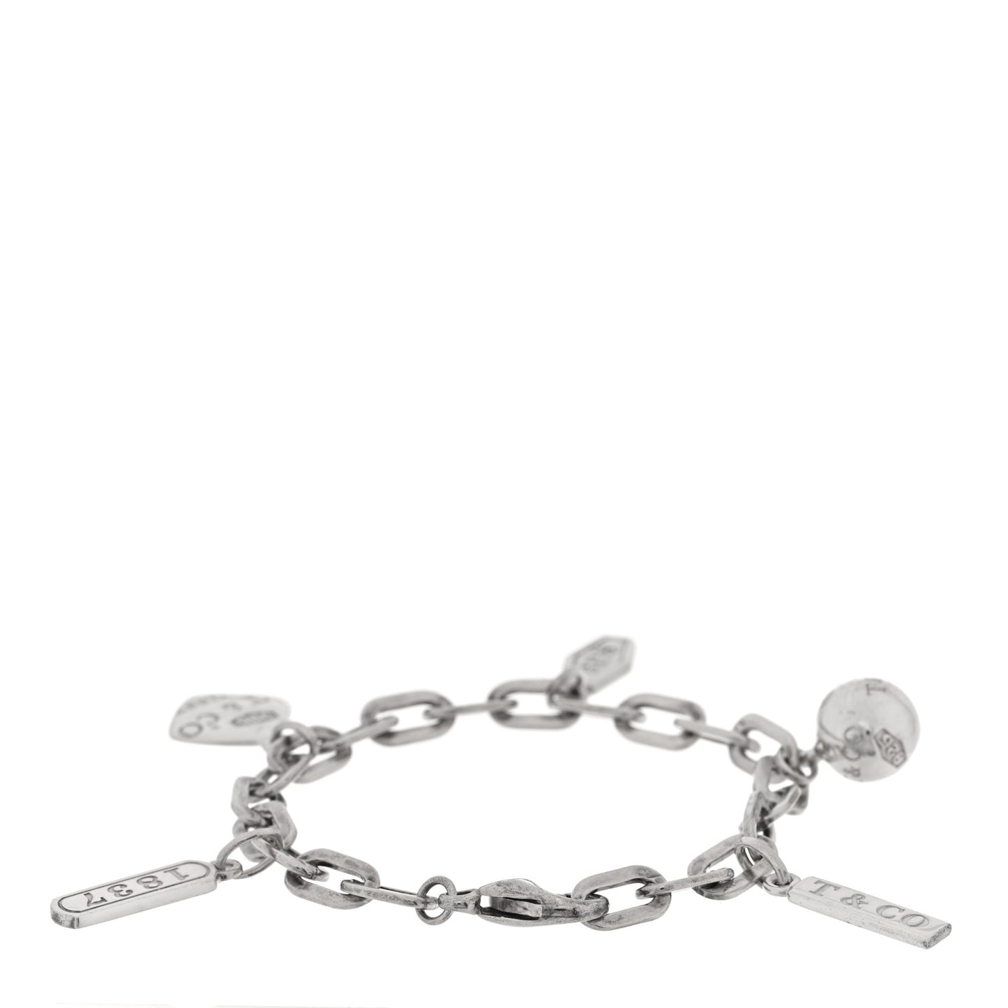 Sterling Silver 1837 Charm Bracelet