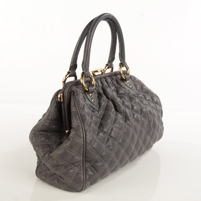 Marc Jacobs Calfskin Quilted Stam Dark Grey 3 of 9