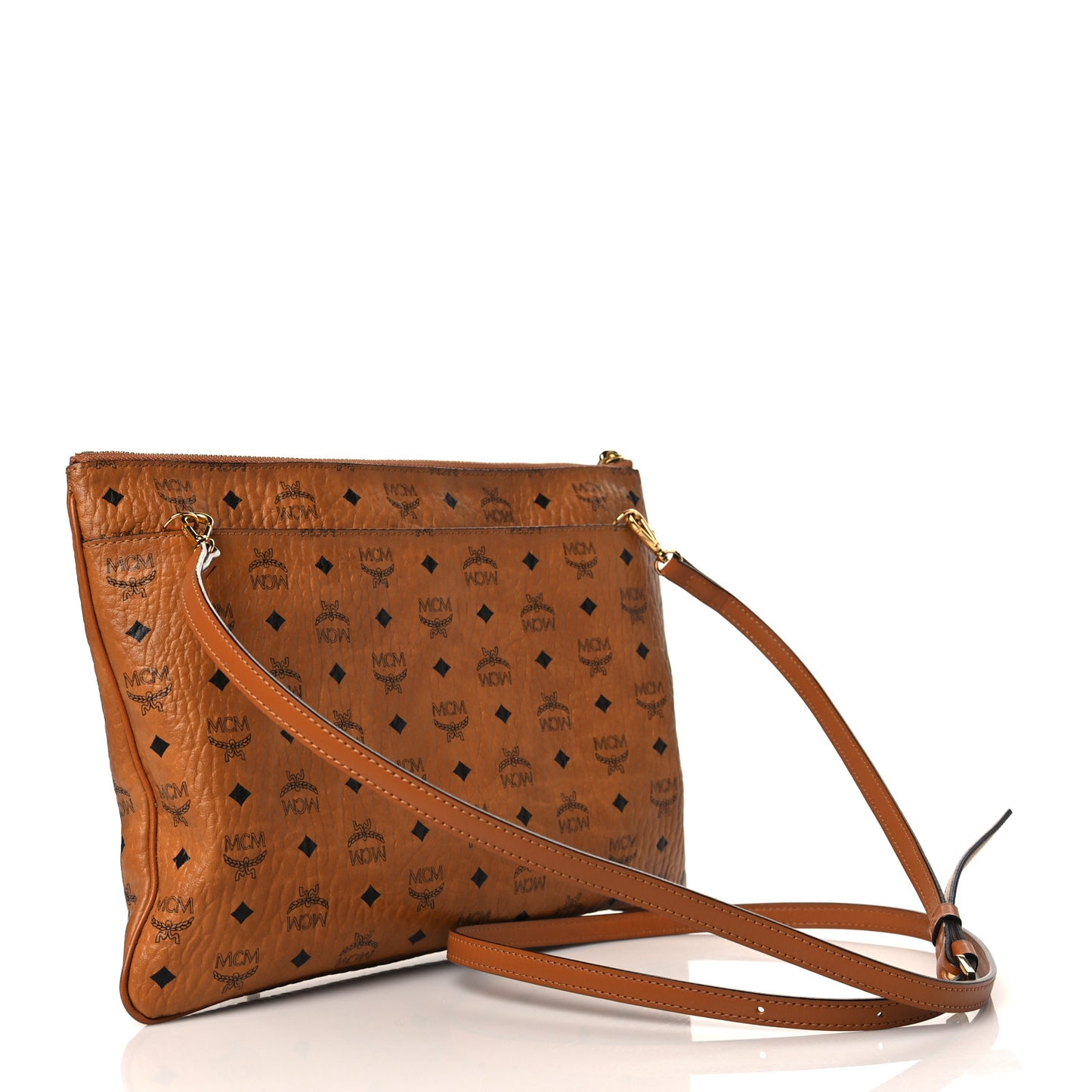Visetos Rabbit Crossbody Pouch Cognac