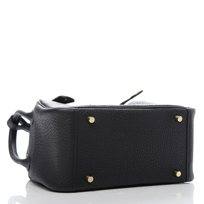 Hermes Taurillon Clemence Mini Lindy 20 Black 4 of 9