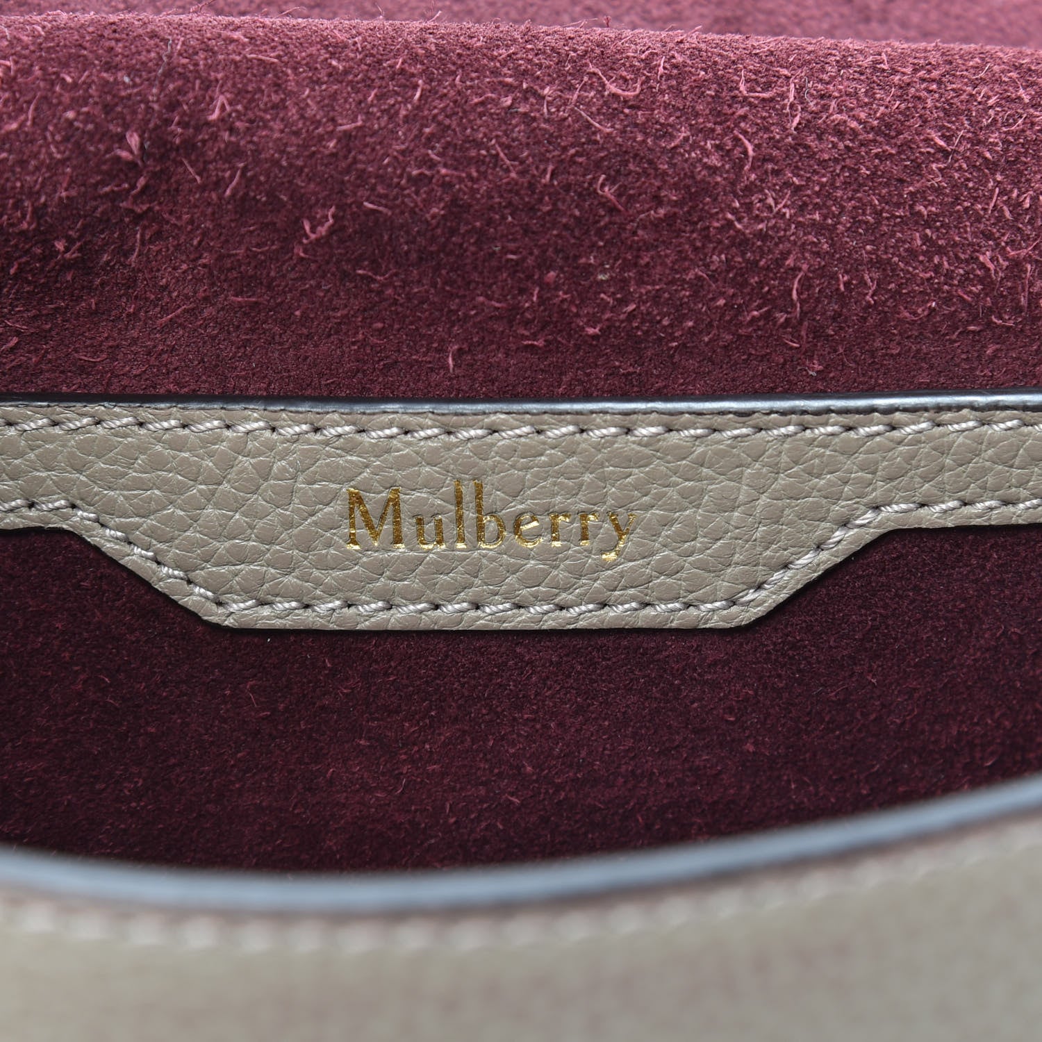 Mulberry Small Classic Grain Small Amberley Satchel Solid Grey 6 of 9
