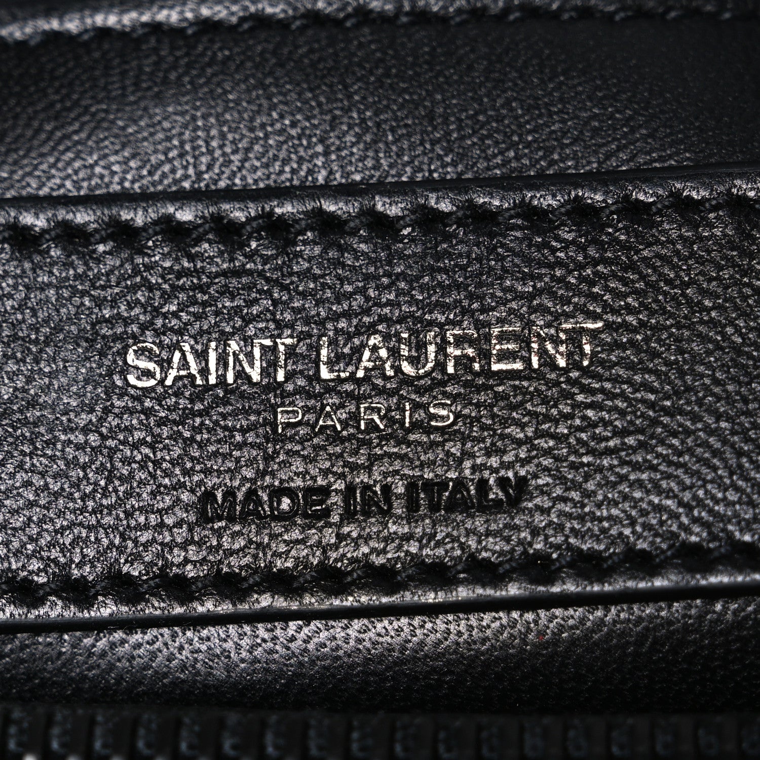 Saint Laurent Sheepskin Matelasse Chevron Monogram Monochrome Medium College Bag Black 6 of 10