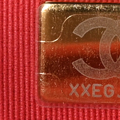 Chanel Lambskin Resin Quilted Wallet On Chain WOC Red 7 of 11