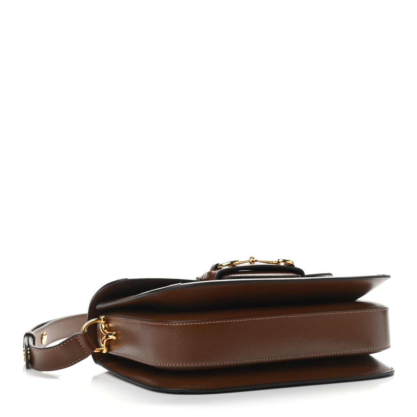 GG Supreme Monogram Horsebit 1955 Shoulder Bag Beige Brown Sugar