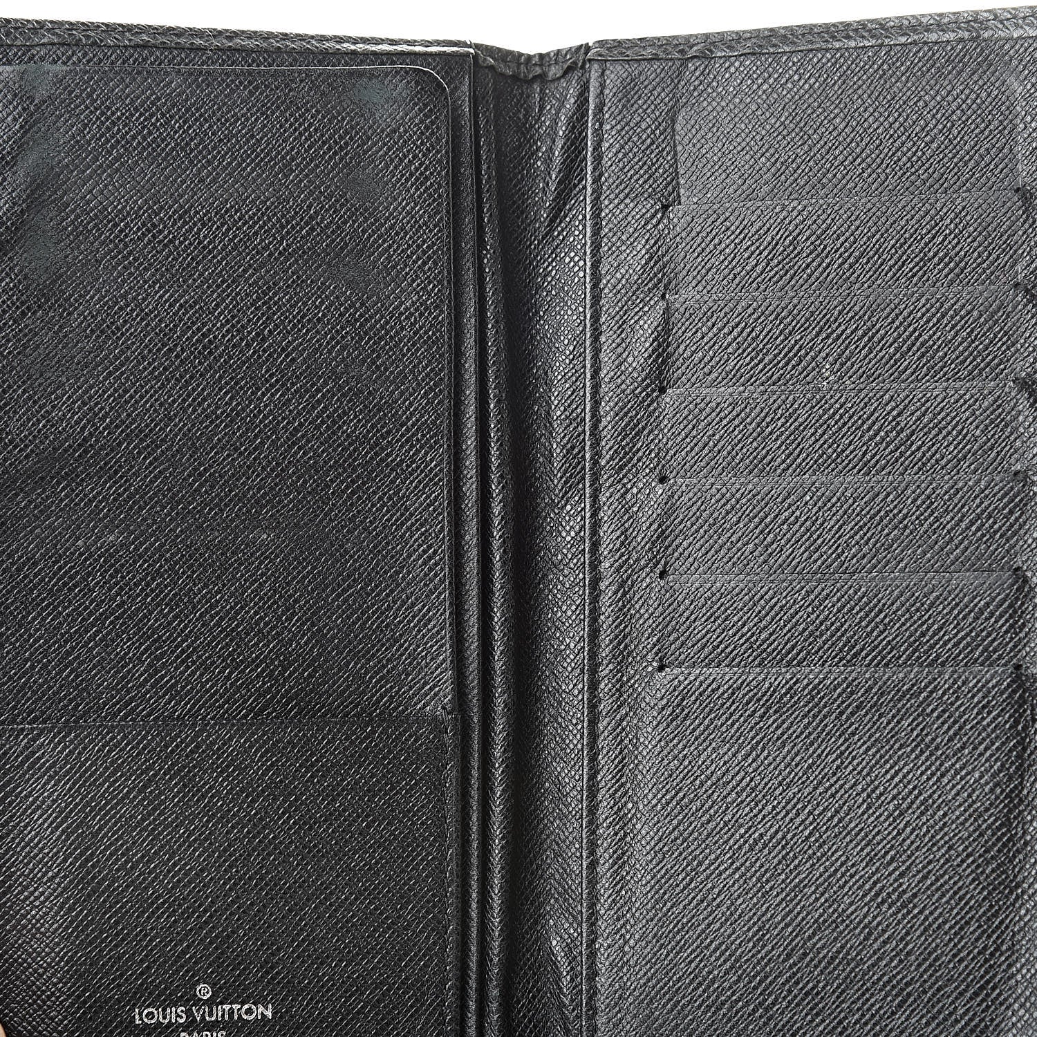Louis Vuitton Taiga Porte Valeurs Organizer Wallet Black 10 of 15