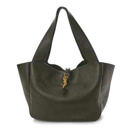 Saint Laurent Grained Deerskin Bea Tote Musk 1 of 9